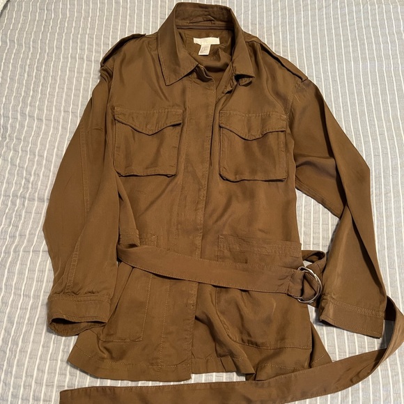 H&M Military Shacket - olive green size S - Picture 5 of 6